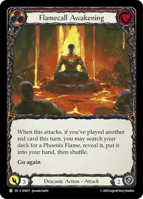 Flamecall Awakening Card Front