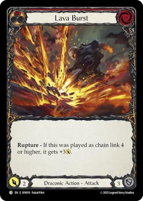 Lava Burst Card Front