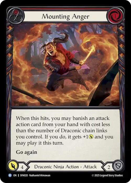 Mounting Anger (Red) Card Front