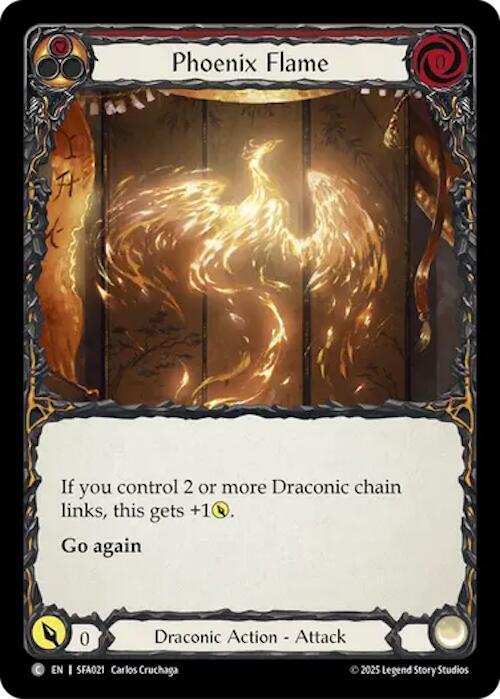 Phoenix Flame Card Front