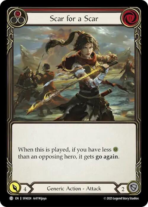 Scar for a Scar - Red Card Front