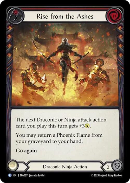 Rise from the Ashes (Red) Card Front