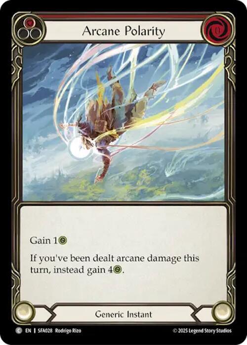 Arcane Polarity (Red) Card Front