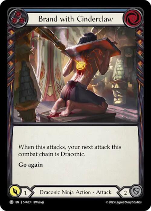 Brand with Cinderclaw (Blue) Card Front