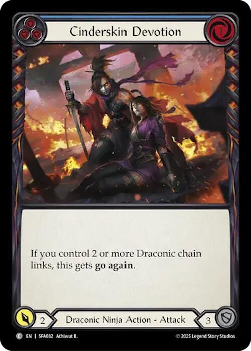 Cinderskin Devotion (Blue) Card Front