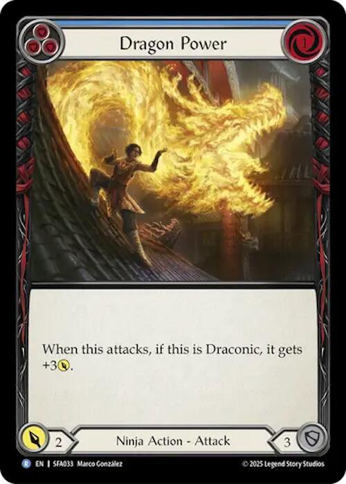 Dragon Power - Blue Card Front