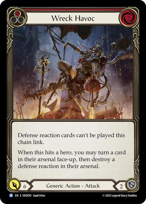 Scatenare il Caos - Rosso Card Front