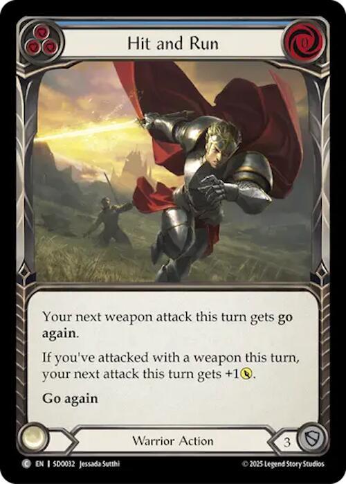 Hit and Run - Blue Card Front