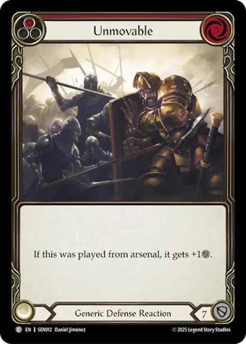 Unmovable (Red) Card Front