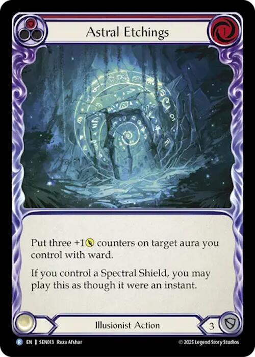 Astral Etchings - Red Card Front