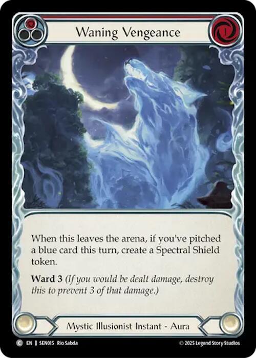 Waning Vengeance - Red Card Front