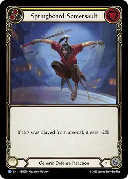 Springboard Somersault Card Front