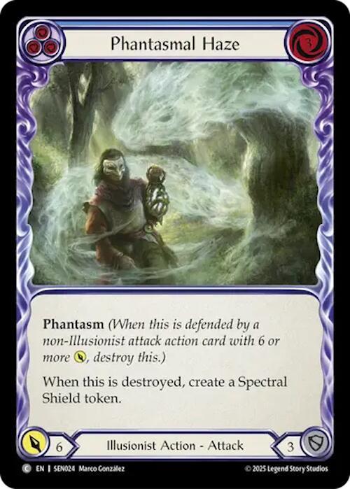 Phantasmal Haze - Blue Card Front