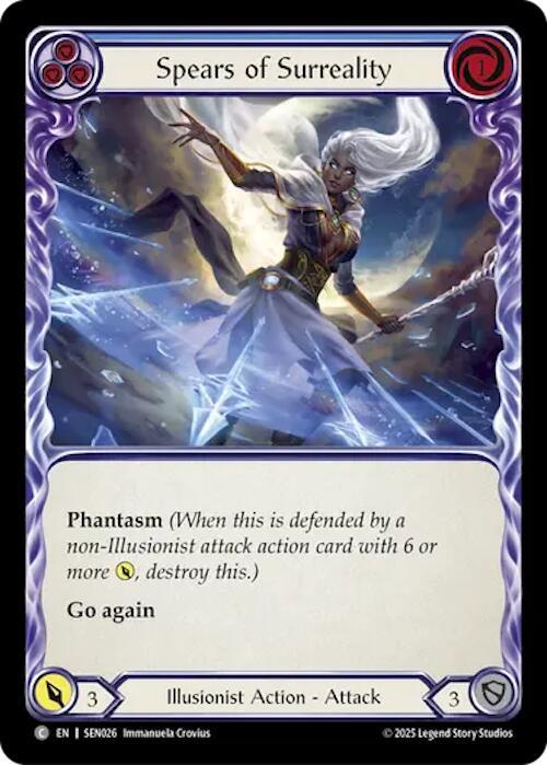 Spears of Surreality - Blue Card Front