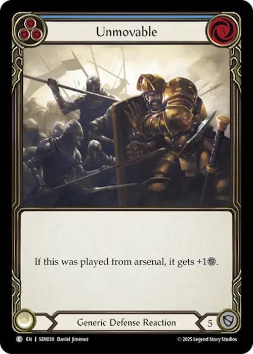 Unmovable (Blue) Card Front