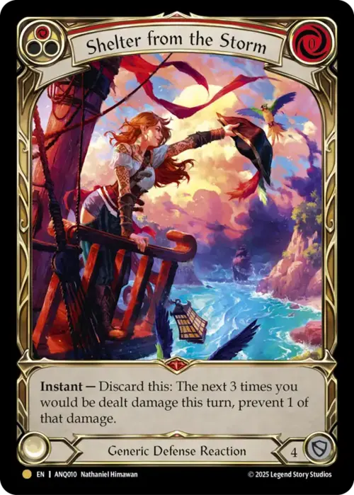 Shelter from the Storm Card Front