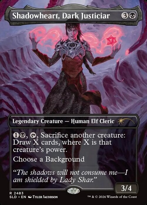 Cuorescuro, Giustiziera Oscura Card Front