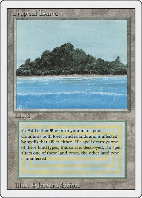 Tropical Island Card Front
