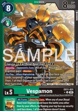Vespamon Card Front