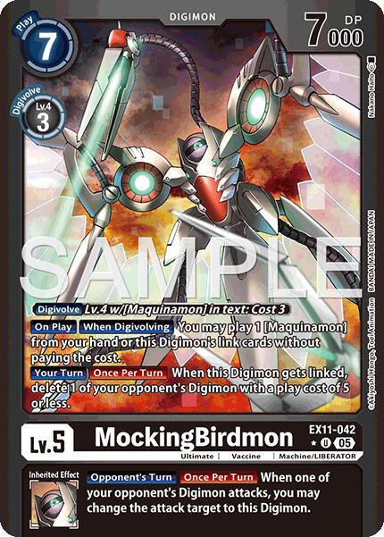 MockingBirdmon Card Front