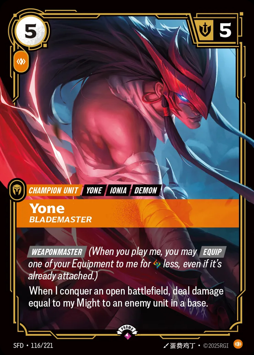 YONE様 Yone - Blademaster Promos | Riftbound | CardTrader