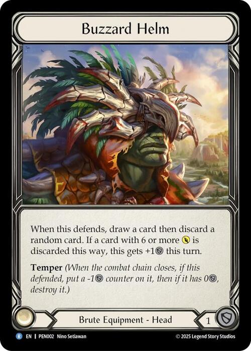 Buzzard Helm Card Front