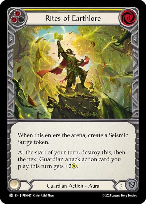 Rites of Earthlore (Yellow) Card Front