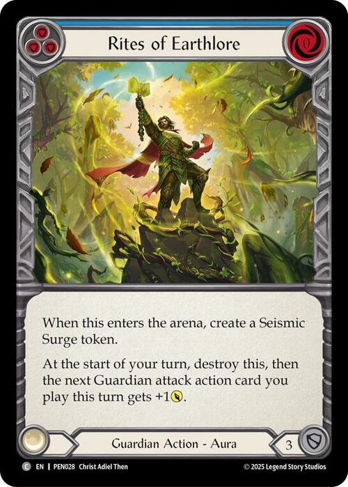 Rites of Earthlore (Blue) Card Front