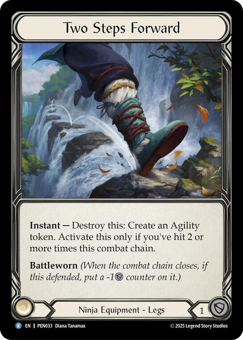 Two Steps Forward Card Front