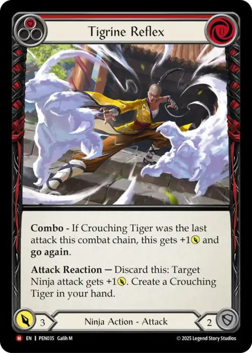 Tigerine Reflex Card Front