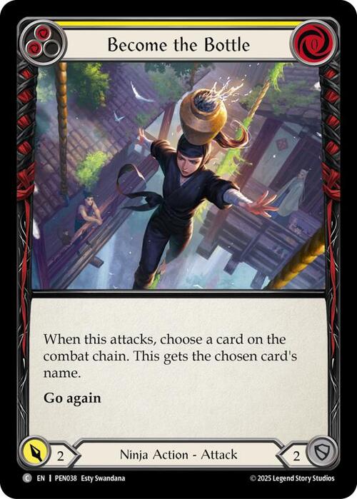 Become the Bottle (Yellow) Card Front