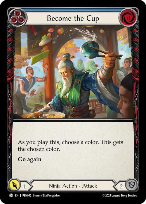Become the Cup (Blue) Card Front