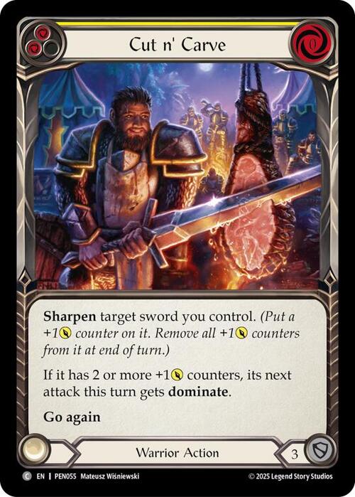 Cut n' Carve (Yellow) Card Front
