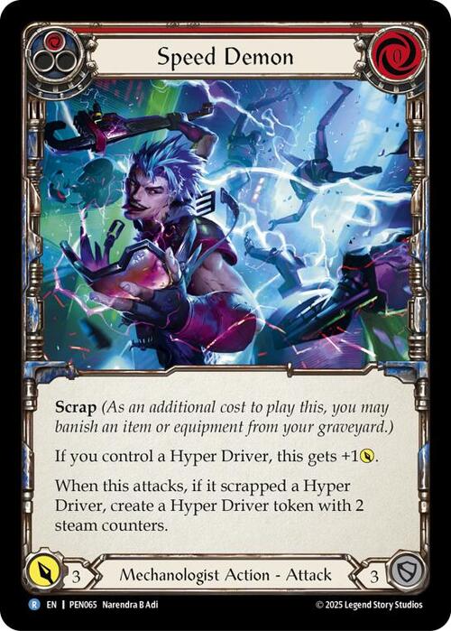 Speed Demon Card Front