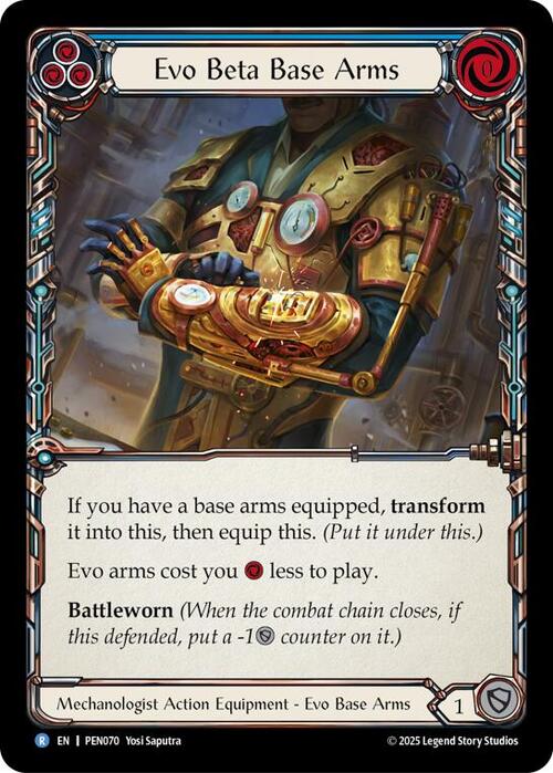 Evo Beta Base Arms Card Front