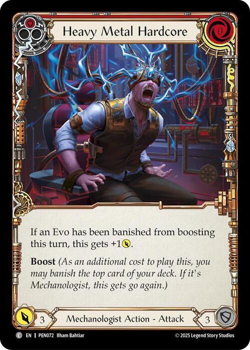 Heavy Metal Hardcore (Red) Card Front