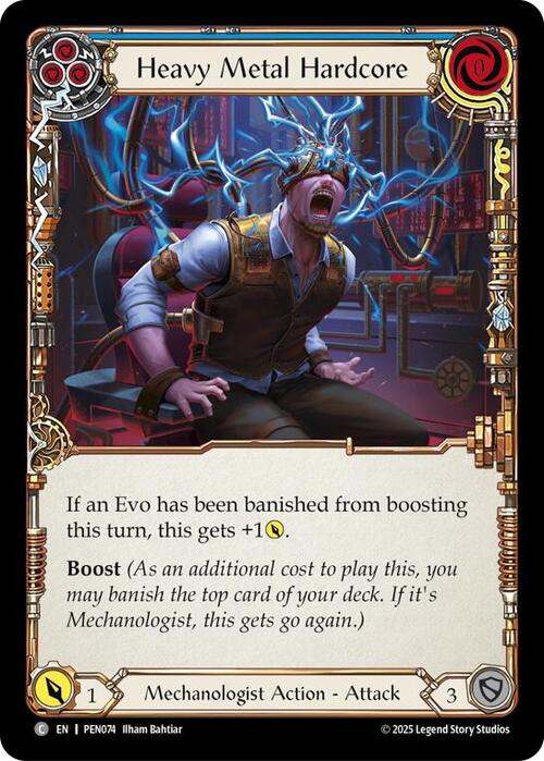 Heavy Metal Hardcore (Blue) Card Front