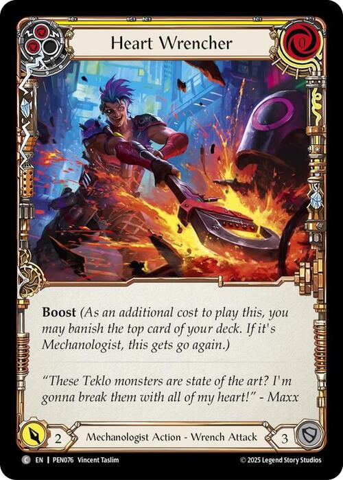 Heart Wrencher (Yellow) Card Front