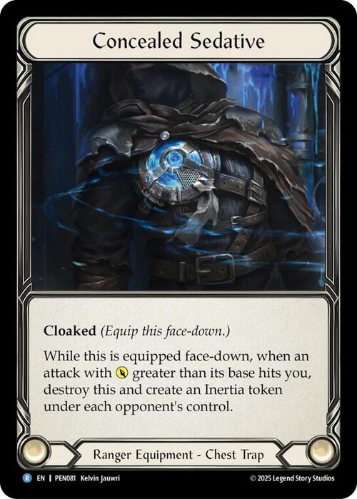 Concealed Sedative Card Front