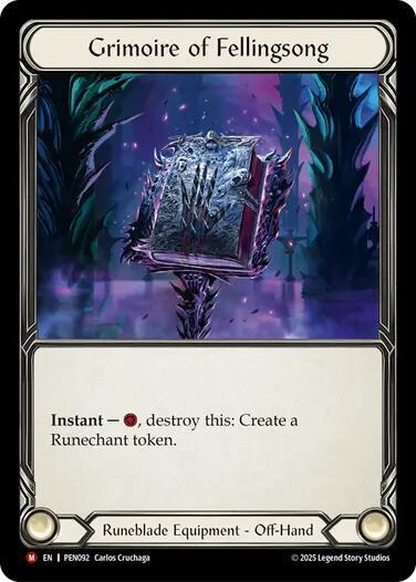 Grimoire of Fellingsong Card Front