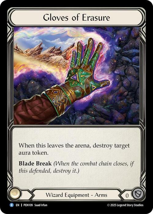 Gloves Of Erasure Card Front