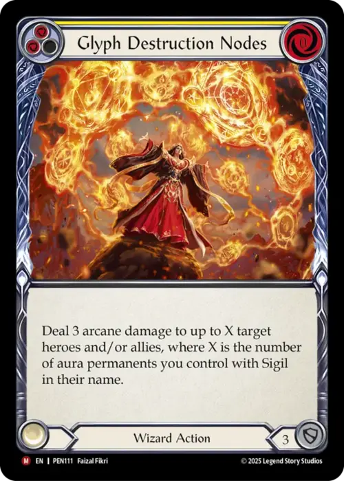 Glyph Destruction Nodes Card Front