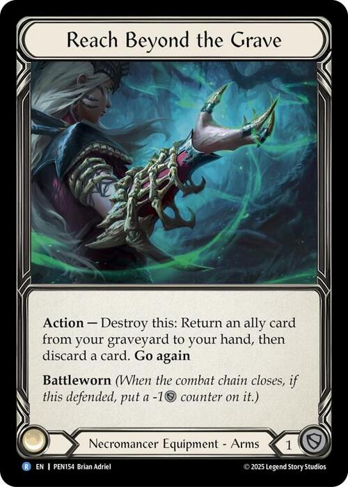 Reach Beyond the Grave Card Front