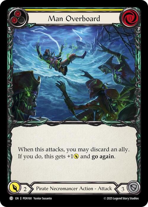 Man Overboard (Yellow) Card Front