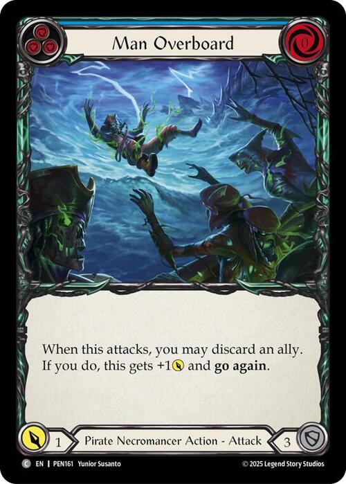 Man Overboard (Blue) Card Front