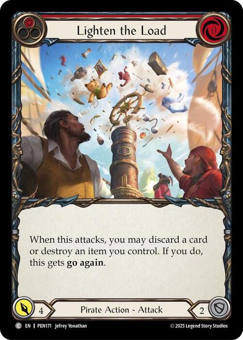 Lighten the Load (Red) Card Front