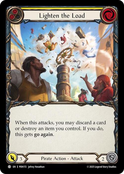 Lighten the Load (Yellow) Card Front