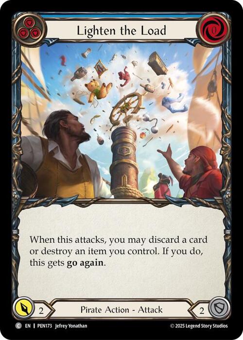 Lighten the Load (Blue) Card Front