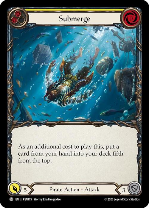 Submerge (Yellow) Card Front