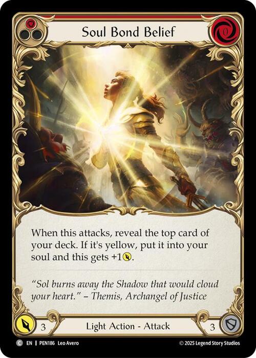 Soul Bond Belief (Red) Card Front